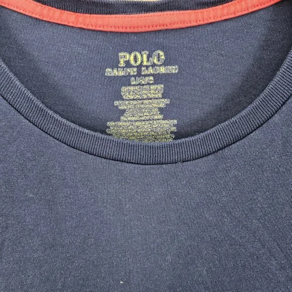 Polo Ralph Lauren T-Shirt Men's Size L Red Pony Logo Short Sleeve Blue - Picture 6 of 10